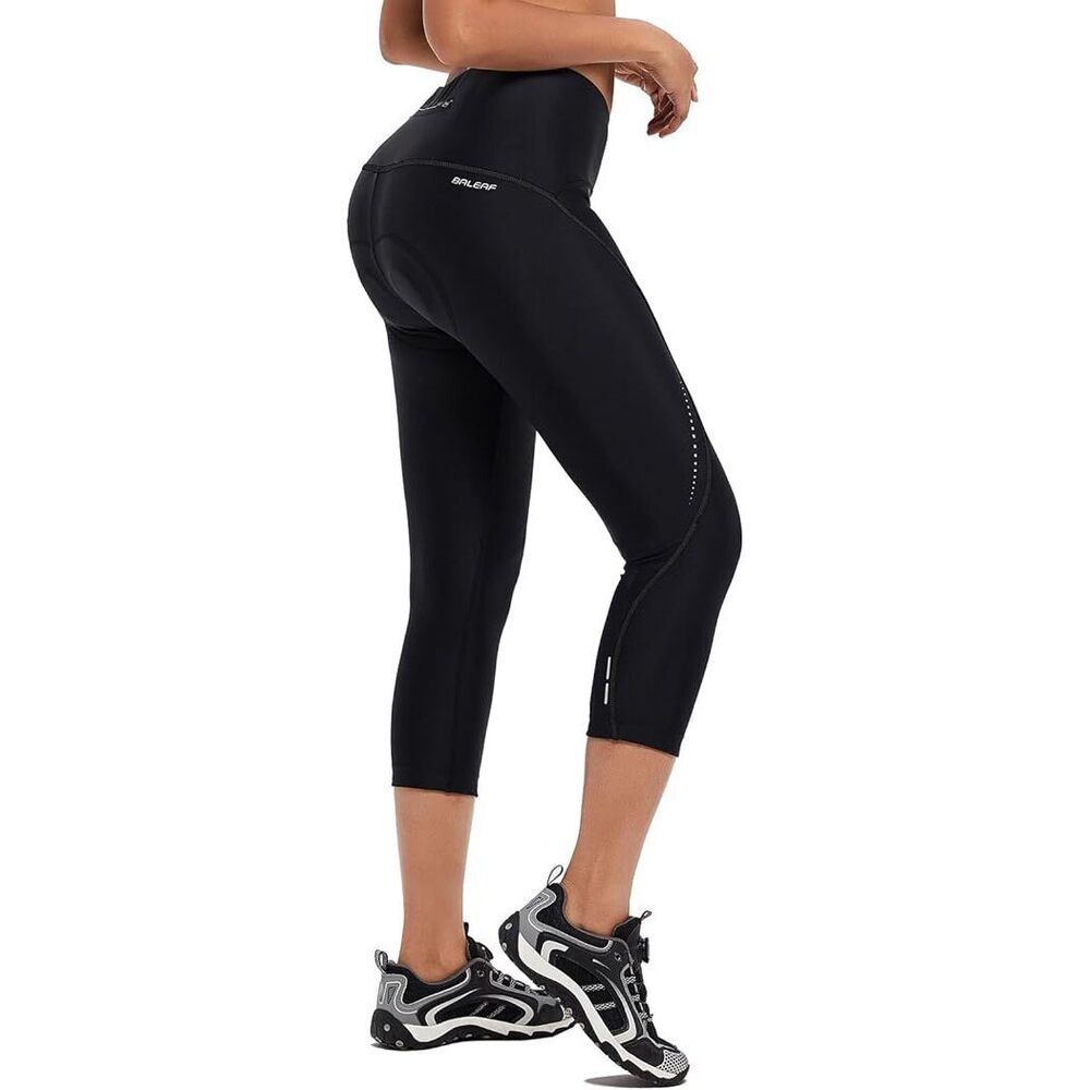 Women'S Bike Pants High Waist 4D Padded Cycling Capris Shorts 3/4 Biking Tights